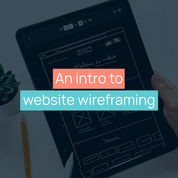 An intro to website wireframing title image