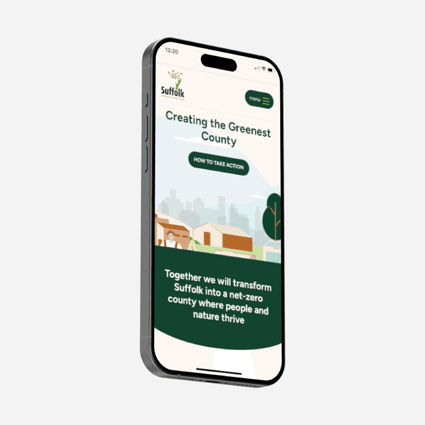Suffolk - Creating the greenest county mockup